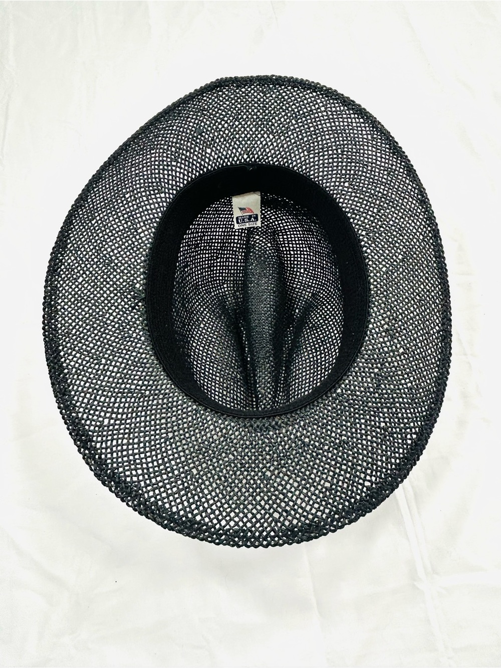 Vintage 80’s Chi Chi Rodriguez Black Wide Brim Straw Hat - Picture 8 of 13